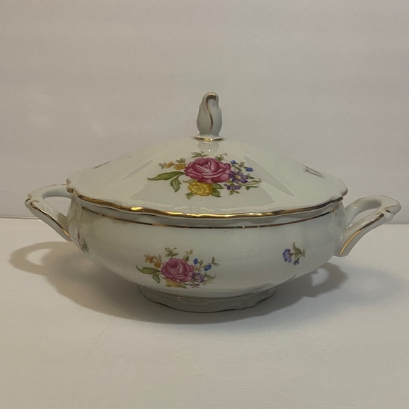 Bavaria Other - Vintage Bavaria Floral Porcelain Soup Tureen with Lid home decor dish serve bowl